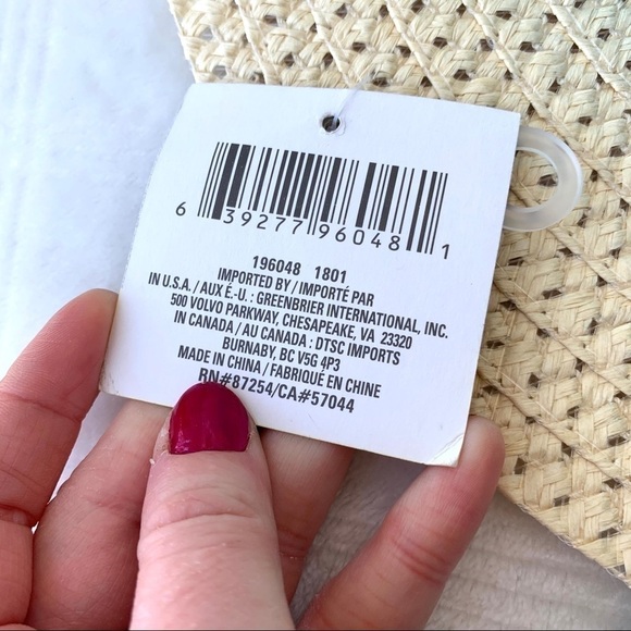 Hat Chapeau Blue Bow Sash Floppy Paper Straw Summer Sun Hat One Size - Picture 6 of 9